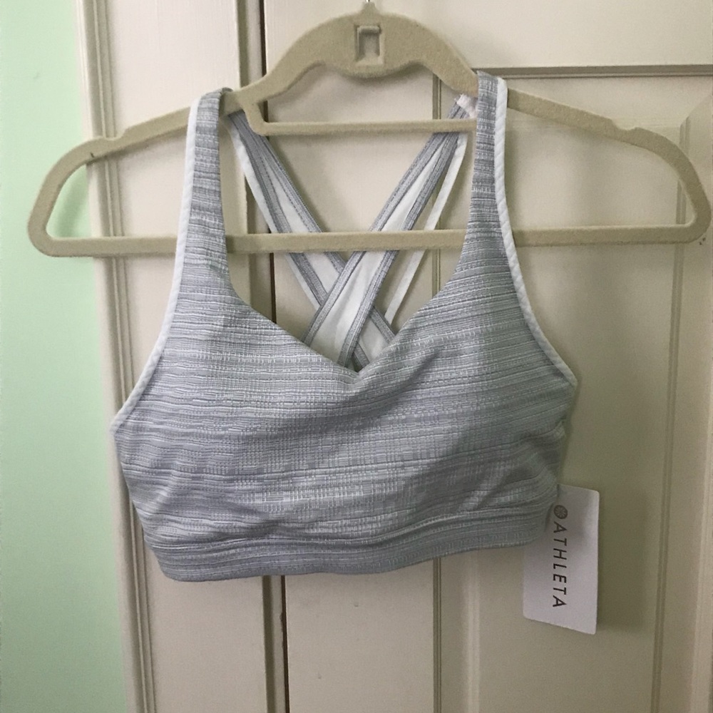 Athleta Jacquard Transcendence Sports Bra